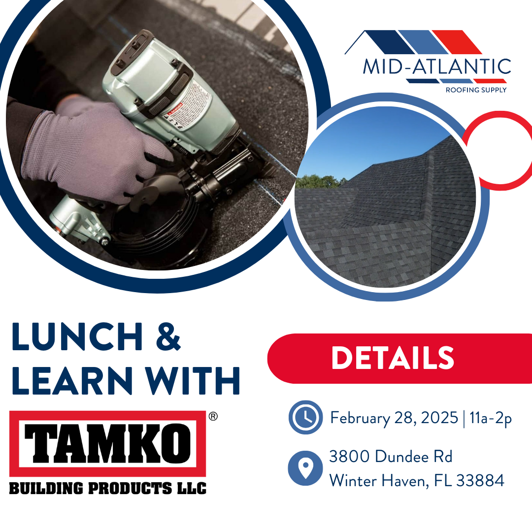 TAMKO TRAINING GRAPHIC